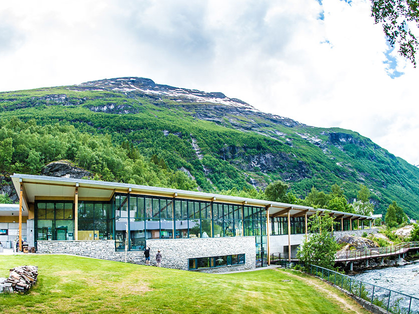 Norsk Fjordsenter is the official visitor and interpretation centre for the West Norwegian Fjord Landscape and the Geirangerfjord World Heritage Area.