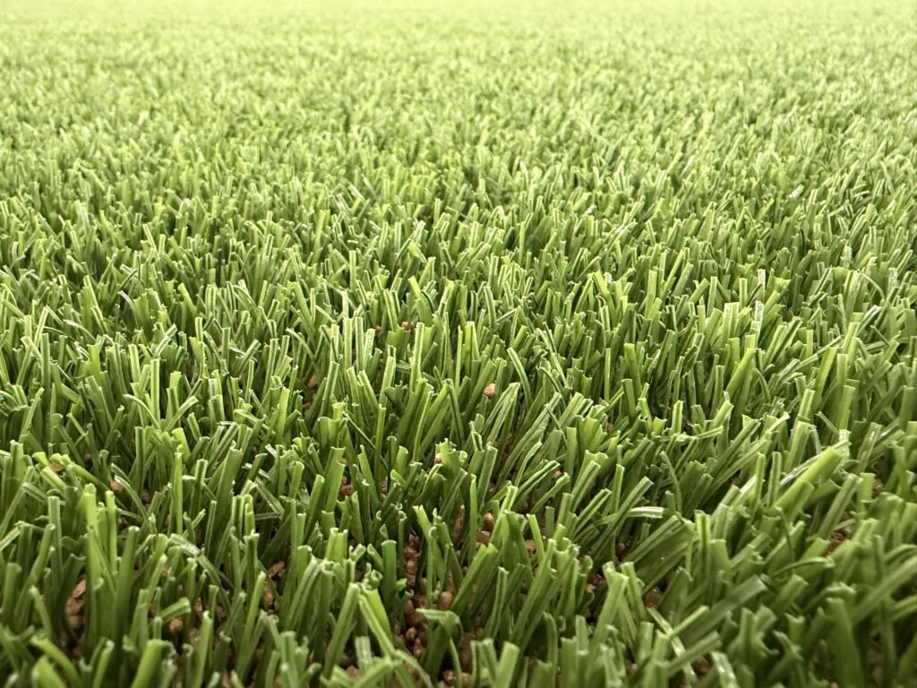 New, eco-friendly artificial turf supplied by Saltex.